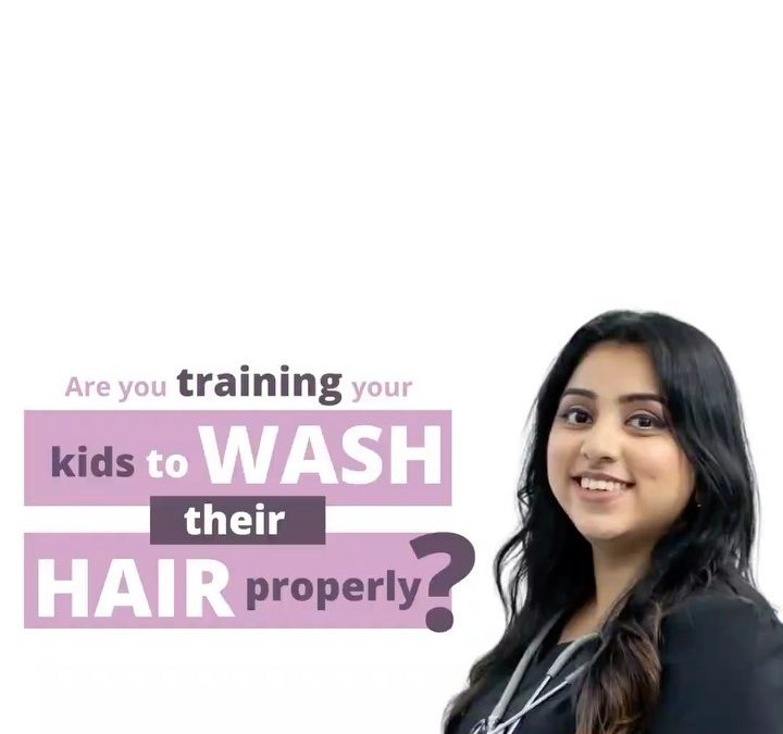 Are you training your kids to WASH their HAIR properly?